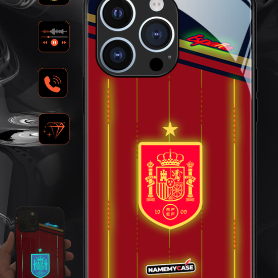 LED Light-Up iPhone Case - World Cup Jersey Spain