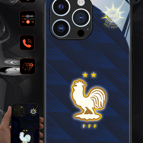 LED Light-Up iPhone Case - France Home World Cup Jerseys