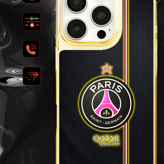 LED Light-Up iPhone Case- PSG Pink