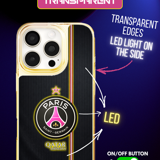 LED Light-Up iPhone Case- PSG Pink