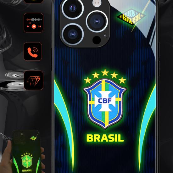 LED Light-Up iPhone Case - World Cup Jersey Brazil