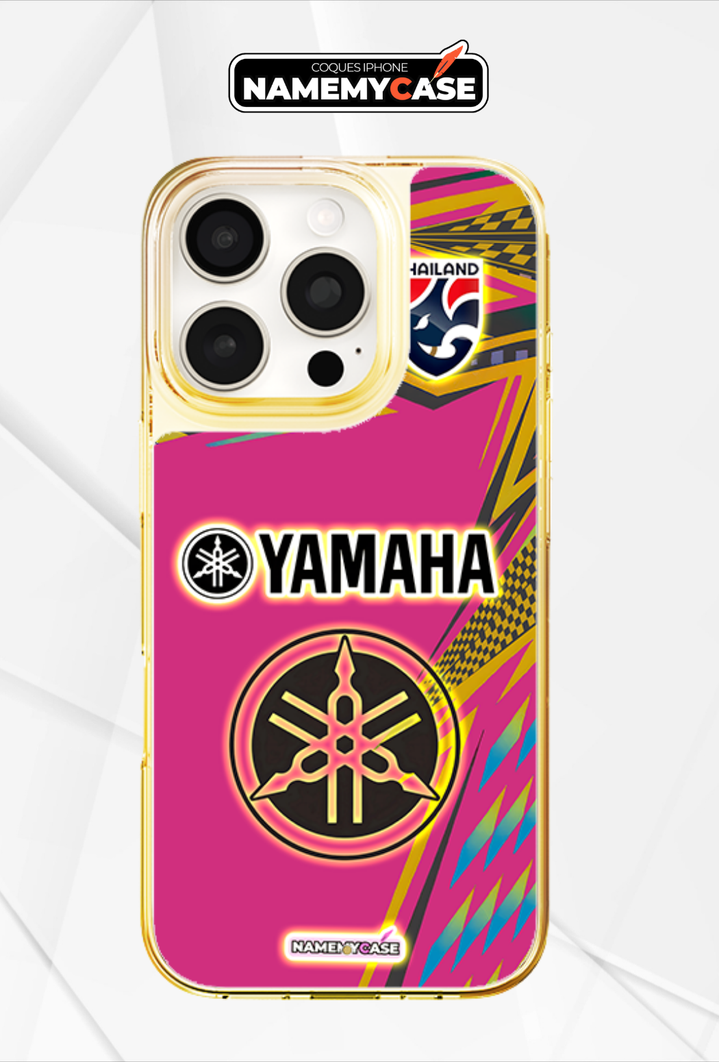 LED Light-Up iPhone Case- Yamaha Pink