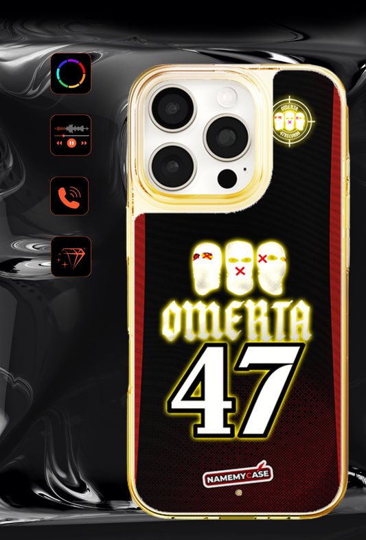 LED Light-Up iPhone Case- Omerta Black