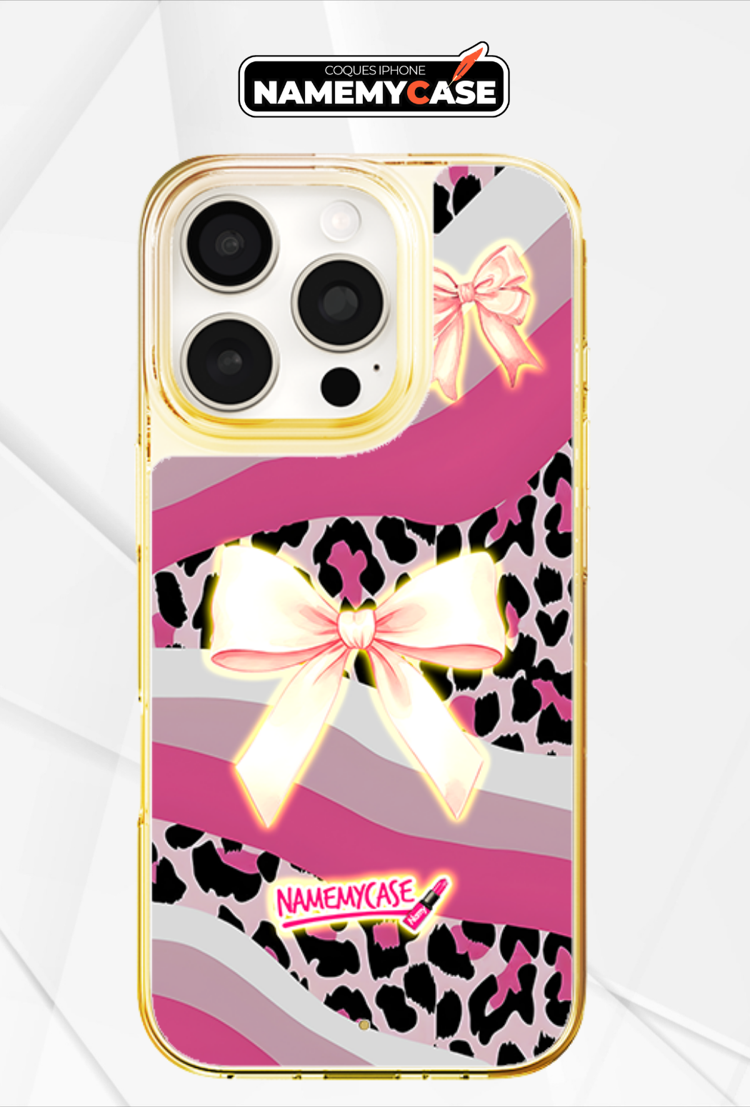 LED Light-Up iPhone Case- Bow Tie Case