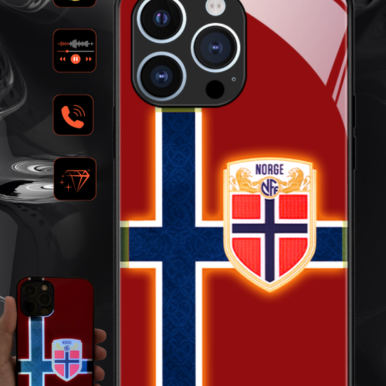 LED Light-Up iPhone Case - Norway World Cup Jerseys