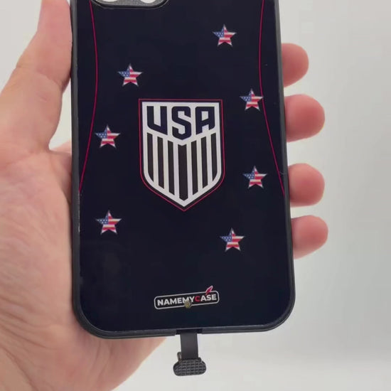 LED Light-Up iPhone Case - USA Black Edition World Cup Jerseys