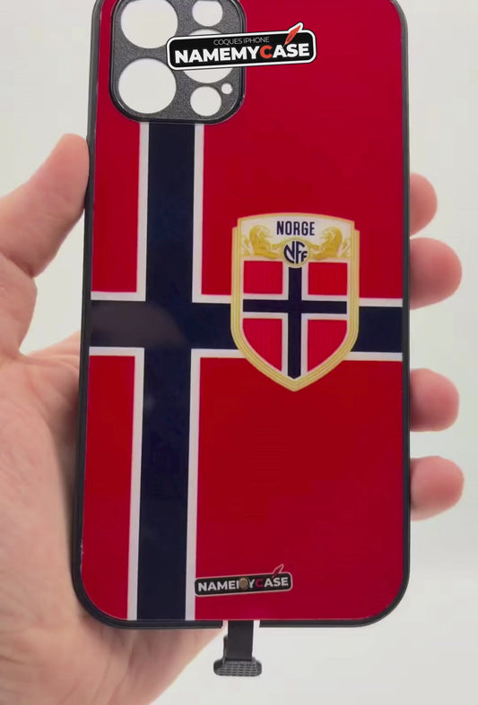 LED Light-Up iPhone Case - Norway World Cup Jerseys
