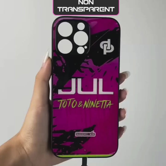 LED Light-Up iPhone Case- JUL Pink