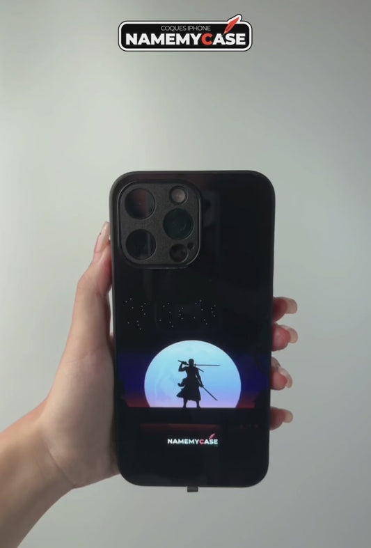 LED Light-Up iPhone Case - Moonlight victory | Zoro One piece